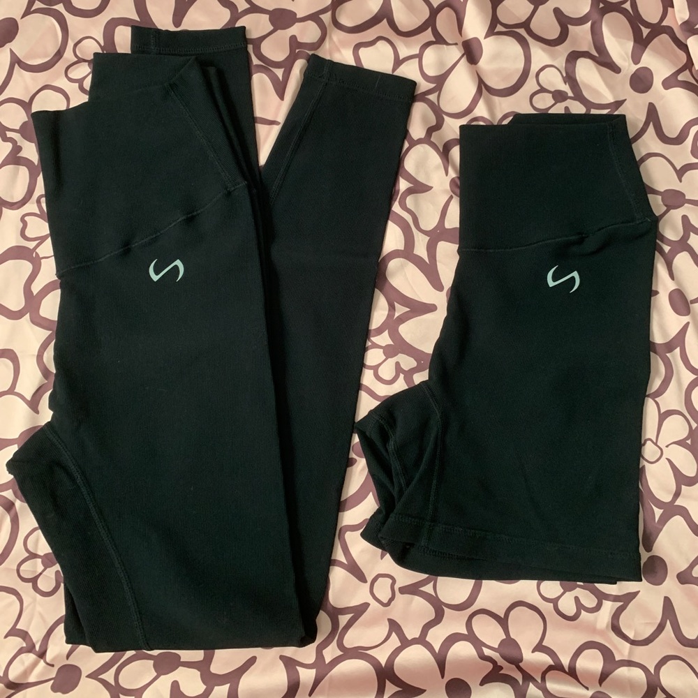 TLF gym shorts and leggings